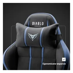 Fotel DIABLO CHAIRS X-One 2.0 Normal Size Czarno-niebieski