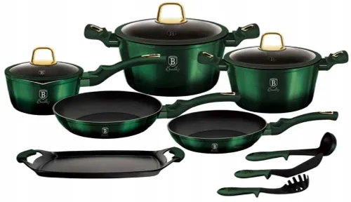Zestaw garnków BERLINGER HAUS Emerald Collection BH/6066 (12 elementów)