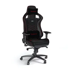 Fotel Noblechairs EPIC Black Red Gamingowy do 120kg Skóra ECO Czarno-czerwony