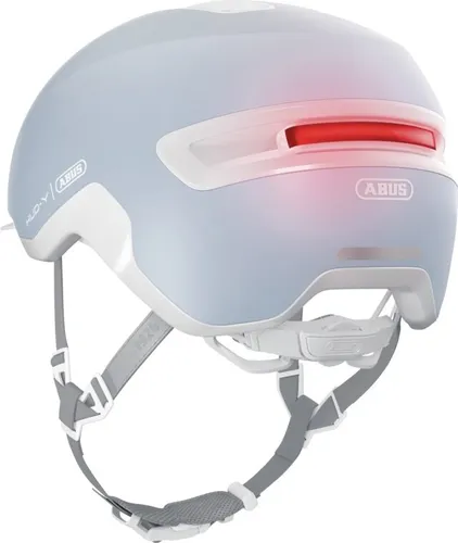 Kask rowerowy ABUS Hud-y Pure Niebiesko-biały Miejski (rozmiar L)