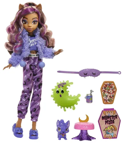 Lalka MONSTER HIGH Piżama Party Clawdeen Wolf HKY67