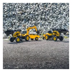 Falk Traktor Na Pedały Komatsu Z Łyżką Koparką I Przyczepą 2-5 Lat