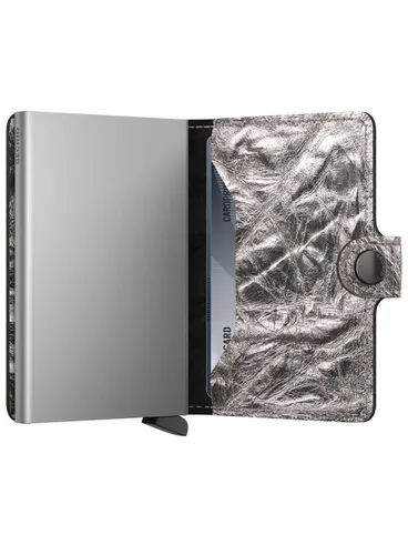 Secrid kompaktowy portfel z RFID Miniwallet Crunch - silver
