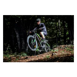 Kask rowerowy URBAN PRIME UP-HLM-EBK-BB Czarno-niebieski MTB (rozmiar L) + Magnetyczne okulary przeciwsłoneczne