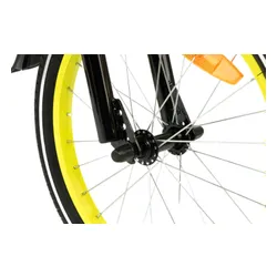 Rower dziecięcy KARBON Jazz 18 cali dla chłopca Limonkowy