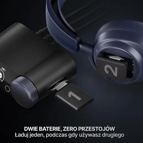 Słuchawki bezprzewodowe z mikrofonem SteelSeries Arctis Nova Pro Omni Nauszne Granatowy