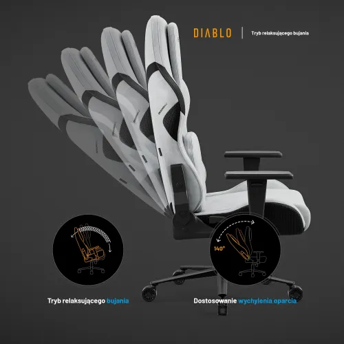 Fotel DIABLO CHAIRS X-One 2.0 Prime Szary