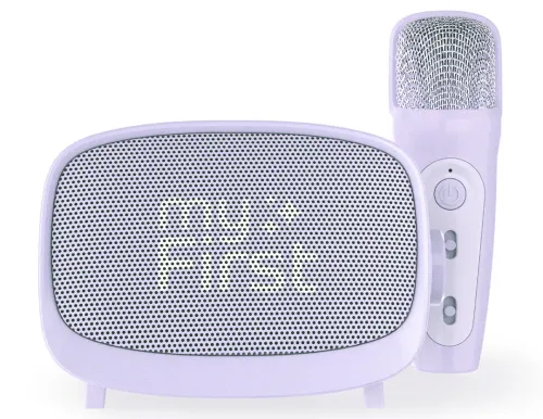 Mikrofon z głośnikiem Bluetooth myFirst Voice 2 8W Fioletowy
