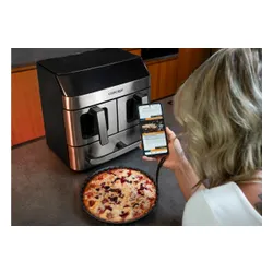 Air Fryer Frytkownica beztłuszczowa CONCEPT Pizza Trio FR9000 18.5 l z podwójnym koszem + szuflada do pieczenia