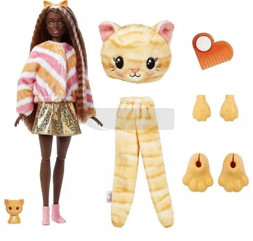 Lalka Barbie w przebraniu kota Cutie Reveal HHG20