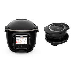 Аэрогриль Tefal Cook4me Touch Wi-Fi CY9128 + крышка для выпечки EY1508 1600 Вт 6л мобильное приложение