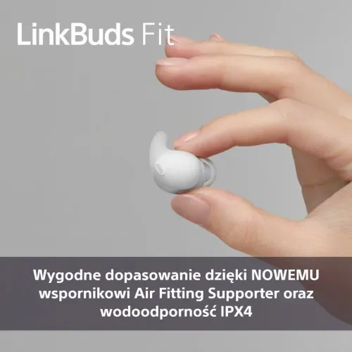 Słuchawki bezprzewodowe Sony LinkBuds Fit WF-LS910NG Dokanałowe Bluetooth 5.3 Zielony