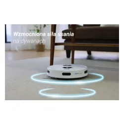 Robot sprzątający Ezviz RE5S Plus Funkcja mopowania Stacja oczyszczająca Tworzenie mapy pomieszczenia Biały