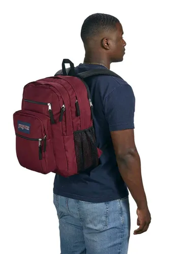 Büyük Öğrenci 34 l JanSport Dizüstü Bilgisayar Sırt Çantası-turkish red