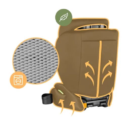 Fotelik samochodowy TULANO Joy 25 I-Size 100-150 cm (15-36 kg) Czarny