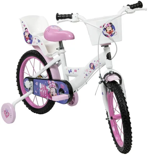 Rower dziecięcy HUFFY Disney Minnie 16 cali dla dziewczynki Biały