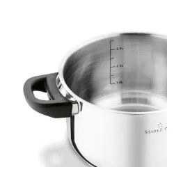Garnek nierdzewny z pokrywką Starke Pro Sante 3,7 l