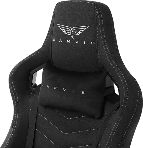 Fotel GAMVIS Elite 2.0 Pro XL Czarny (białe elementy)