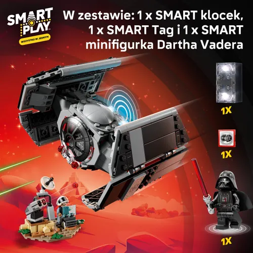 LEGO 75421 Star Wars SMART Play Myśliwiec TIE Dartha Vadera