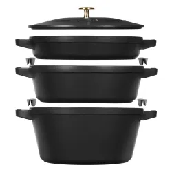 Zestaw garnków Staub 40508-386-0 Indukcja Żeliwo 4 elementy