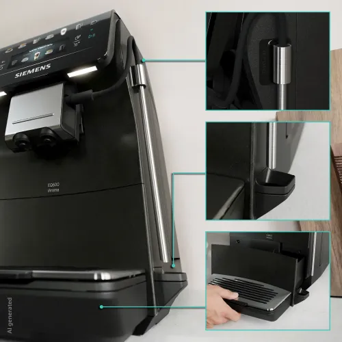 Ekspres Siemens EQ600 iAroma TP607ET8 Szerokość 36cm