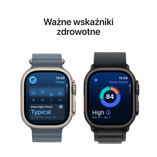 Apple Watch Ultra 3 GPS + Cellular 49mm koperta tytanowa (czarny) + pasek Alpine rozmiar M (czarny)