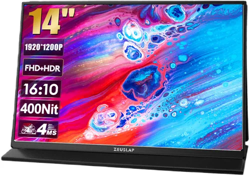 Monitor ZEUSLAP Z14 Lite 14" 1920x1200px IPS 4 ms [GTG]