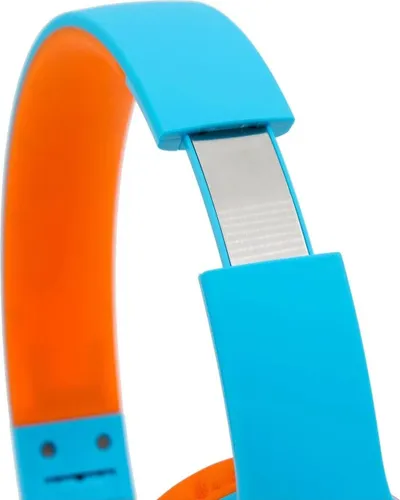 PowerLocus PLED Bezprzewodowe Słuchawki Bluetooth dla dzieci z LED niebiesko-pomarańczowe