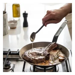 DE BUYER Mineral B Element 24 cm grafitowa - patelnia stalowa