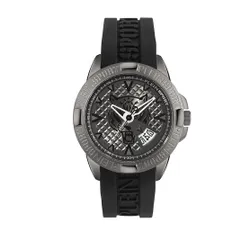 Plein Sport Touchdown Saati PSFBA0823 Black Guilloché