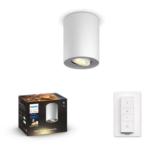 Oświetlenie punktowe Philips Hue White Ambiance Pillar 192775 Biały + regulator przyciemniania