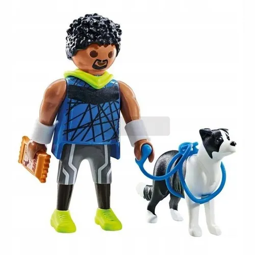 PLAYMOBIL MY LIFE 71740 BIEGACZ Z BORDER COLLIE zestaw dla dzieci 4+