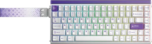 Klawiatura AULA Hero84 HE Black King Switch Biało-fioletowy