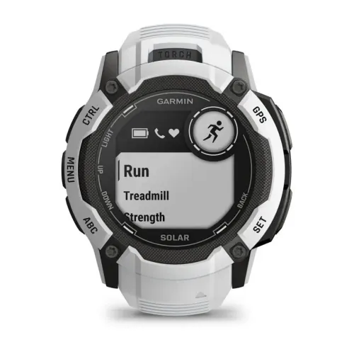 Smartwatch Garmin Instinct 2X Solar 50mm GPS Biały