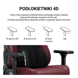 Fotel Anda Seat Kaiser 3E XL Gamingowy do 150kg Tkanina Turkusowy
