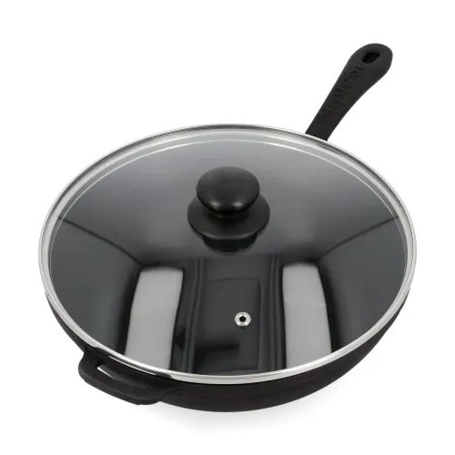 Patelnia żeliwna z pokrywką MAYSTERNYA IRON 24 cm