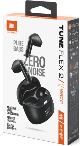 Słuchawki douszne JBL Tune Flex 2 ANC Wodoodporne Czarny