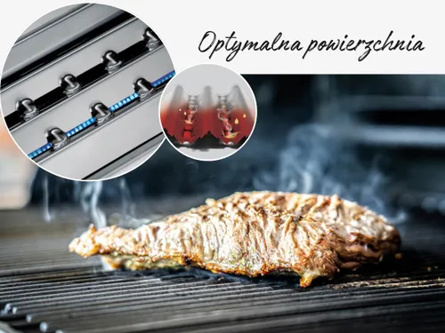 Grill gazowy BROIL KING Crown 480 Shadow Satyna 11.4 kW 65 x 44 cm