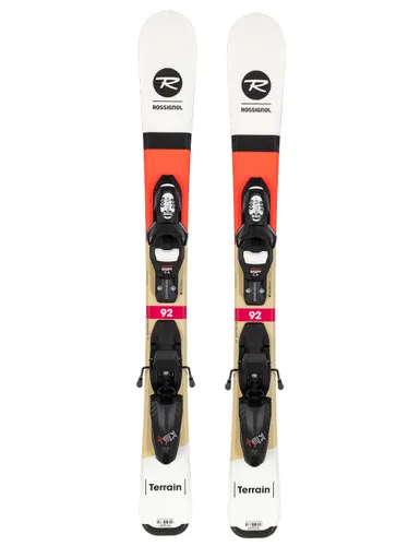 Narty zjazdowe dziecięce ROSSIGNOL TERRAIN + wiązania LOOK XPRESS 4 z GRIP WALK - Długość (cm) - 92