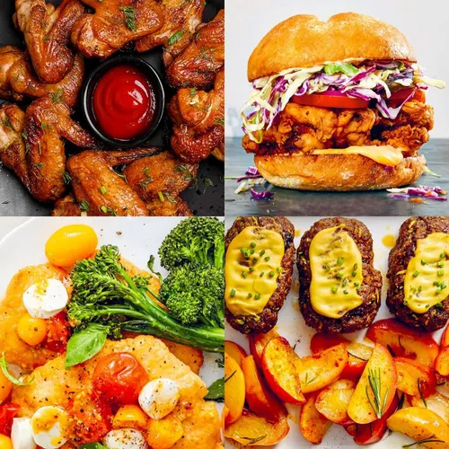 Air Fryer Frytkownica beztłuszczowa TESLA AirCook Grill QG600 Czarno-srebrny