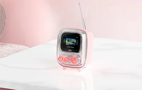 Głośnik mobilny DIVOOM Tivoo 2 Radio FM Różowy