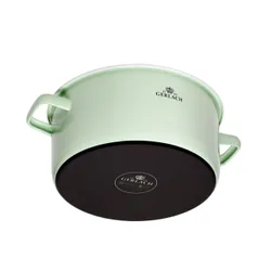 Garnek GERLACH Natur Enamel 24 cm Zielony