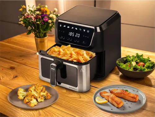 Air Fryer Frytkownica beztłuszczowa ELDOM FR60 Friko 8l z okienkiem do obserwacji postępów gotowania