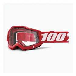 Gogle rowerowe 100% Accuri 2 Enduro MTB neon/red/clear
