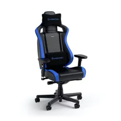 Fotel Noblechairs EPIC COMPACT Black Carbon Blue Gamingowy do 120kg Skóra ECO Czarno-niebieski