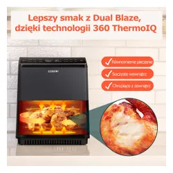 Air Fryer Frytkownica beztłuszczowa COSORI CAF-P681S-KEUR Dual Blaze 6.4l Wi-Fi zabezpieczenie przed przegrzaniem