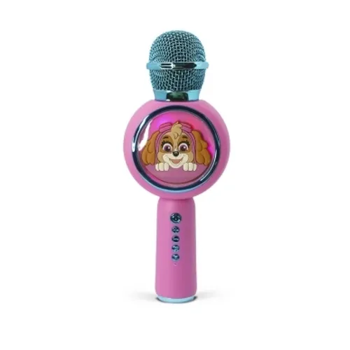 Mikrofon z głośnikiem Bluetooth OTL Technologies PAW Patrol Skye PopSing LED Light Up Wireless Karaoke 5W Różowy