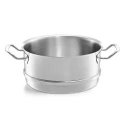FISSLER Original Profi Collection - zestaw 5 garnków z pokrywkami i wkładem do gotowania na parze ze stali nierdzewnej