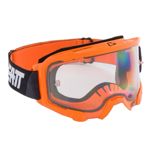 Велосипедные очки Leatt Velocity 4.5 неоновый оранжевый/прозрачный