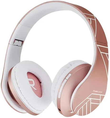 Słuchawki nauszne POWERLOCUS P2 Kids Różowo-złoty
